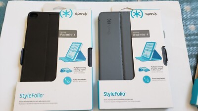 NEW Speck Ipad mini 4 Style Folio, Auto Sleep/wake, Multiple Views Case/Stand