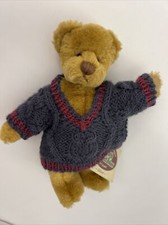 Ganz Cottage Collectibles Oliver Teddy Bear Jointed Plush Knit Crochet Sweater