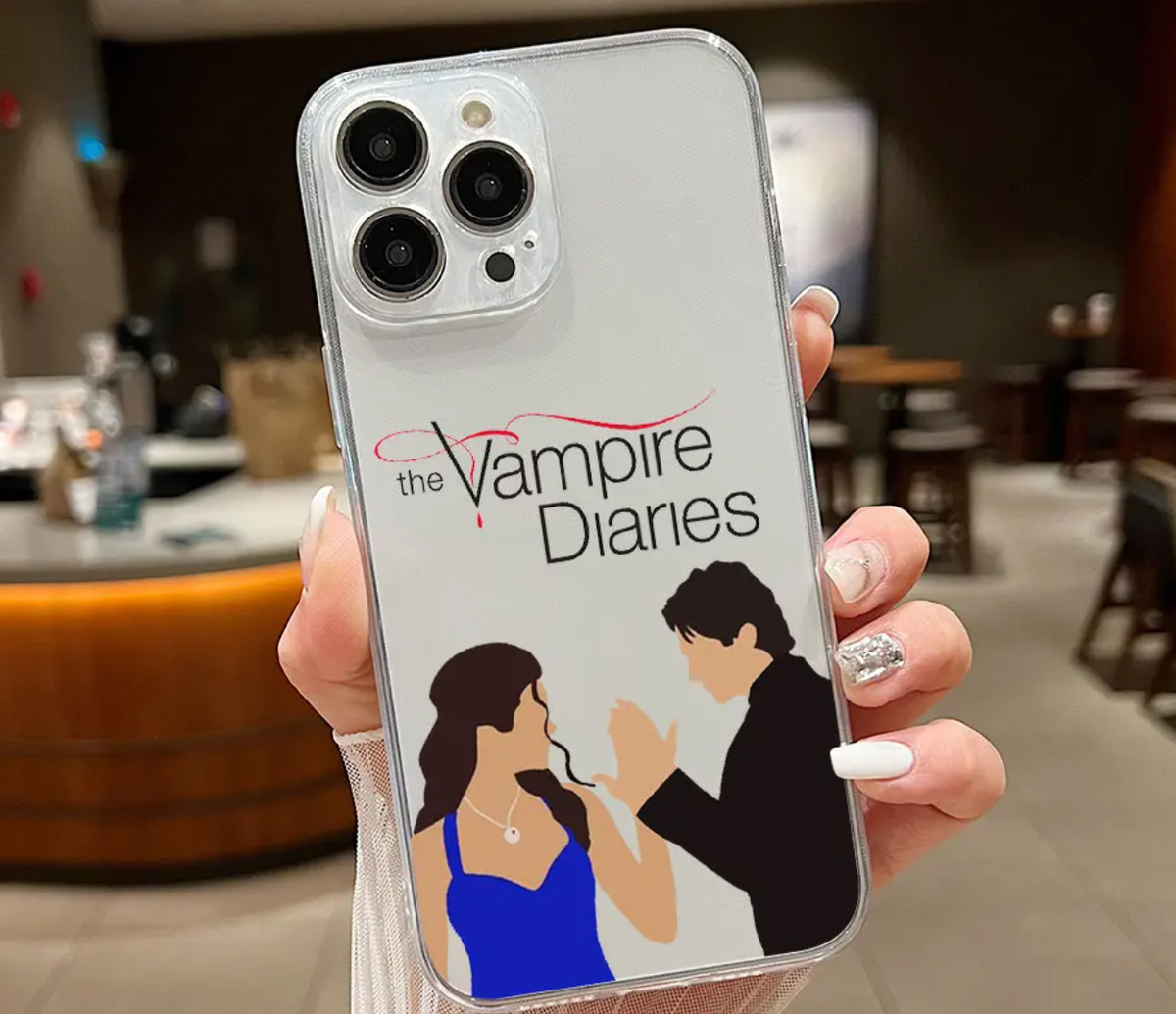 The Vampire Diaries Clear Phone Case iPhone Damon Stefan Salvatore