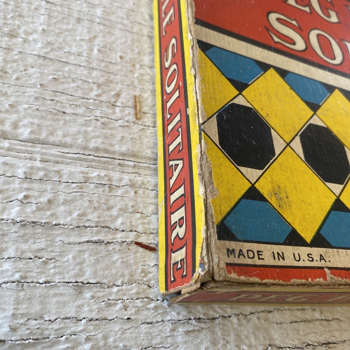 VINTAGE Peg Puzzle Solitaire- Milton Bradley Springfield