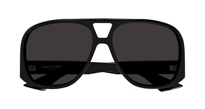 Saint Laurent SL 652 SOLACE Black/Grey (001) Sunglasses | eBay