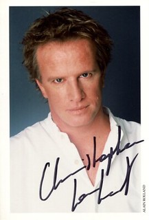 Autographe original de l'acteur CHRISTOPHE LAMBERT