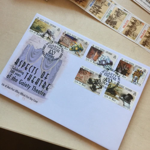 Isle Of Man First Day Cover 2000 Gaiety Theatre 100 Year Anniversary Unaddressed