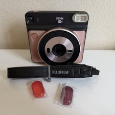 Fujifilm Instax Square SQ6 Blush Gold with Flash Covers/neck Strap/case