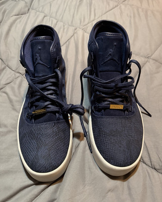 Jordan Westbrook 0 Navy White High Top Lace Up Men's Textured Sneakers