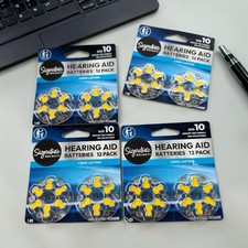 4 of Signature Select Hearing Aid Batteries 12ea Size10 exp12/2028 Authentic