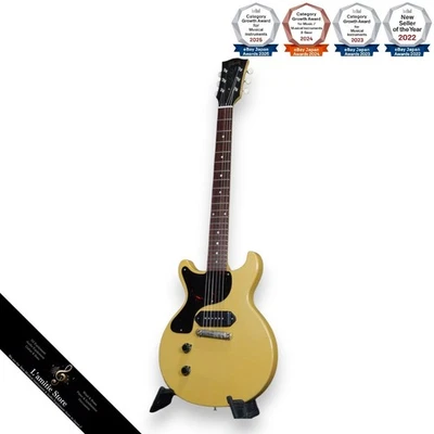 Gibson Custom Shop 1958 Les Paul Junior Double Cut VOS TV jaune gaucher - Photo 1/4
