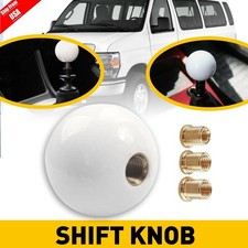 Acrylic Glossy White Round Ball Shift Knob Manual Gear Shifter For Most Car Acrylic Glossy White Round Ball Shift Knob Manual Gear Shifter For Most Car