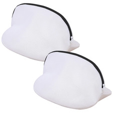 Armo® 2 x Mesh Shoe Washing Bags With Zips Shoe Trainers Bras Socks Washing Bag