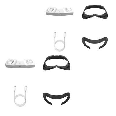 Coolling Face Cover Virtual Glasses Interface ICE Sponge Face Pad with Fan