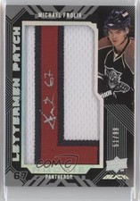 2008-09 Upper Deck UD Black Rookie Lettermen 51/99 Michael Frolik Patch Auto 1p0