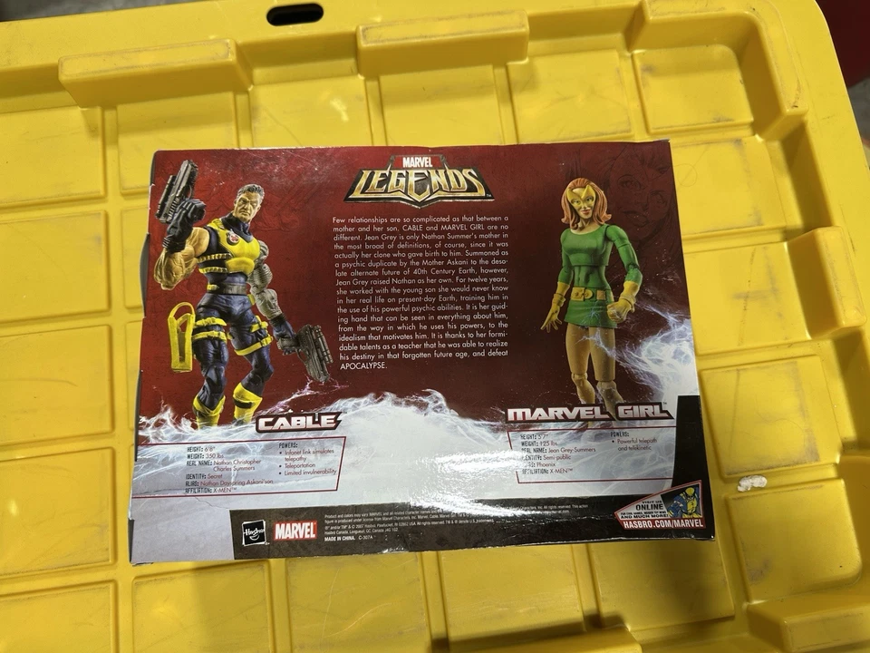 Hasbro Marvel Legends 2007 Cable & Marvel Girl 6"" conjunto de figuras Walmart excl SH Foto 2 de 2