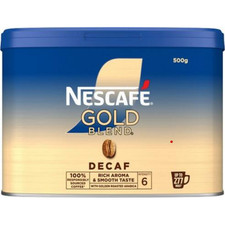 NESCAFÉ Gold Blend Decaf Instant Coffee 500g Tin Expiry 04/2028