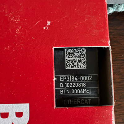 Beckhoff EP3184-0002 EtherCAT PLC Analog Input Module, Controller Platform