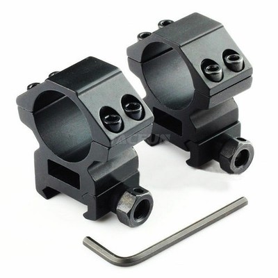 A Pair Medium Profile 25mm 1'' Scope Rings 20mm Picatinny Weaver Rail Mount