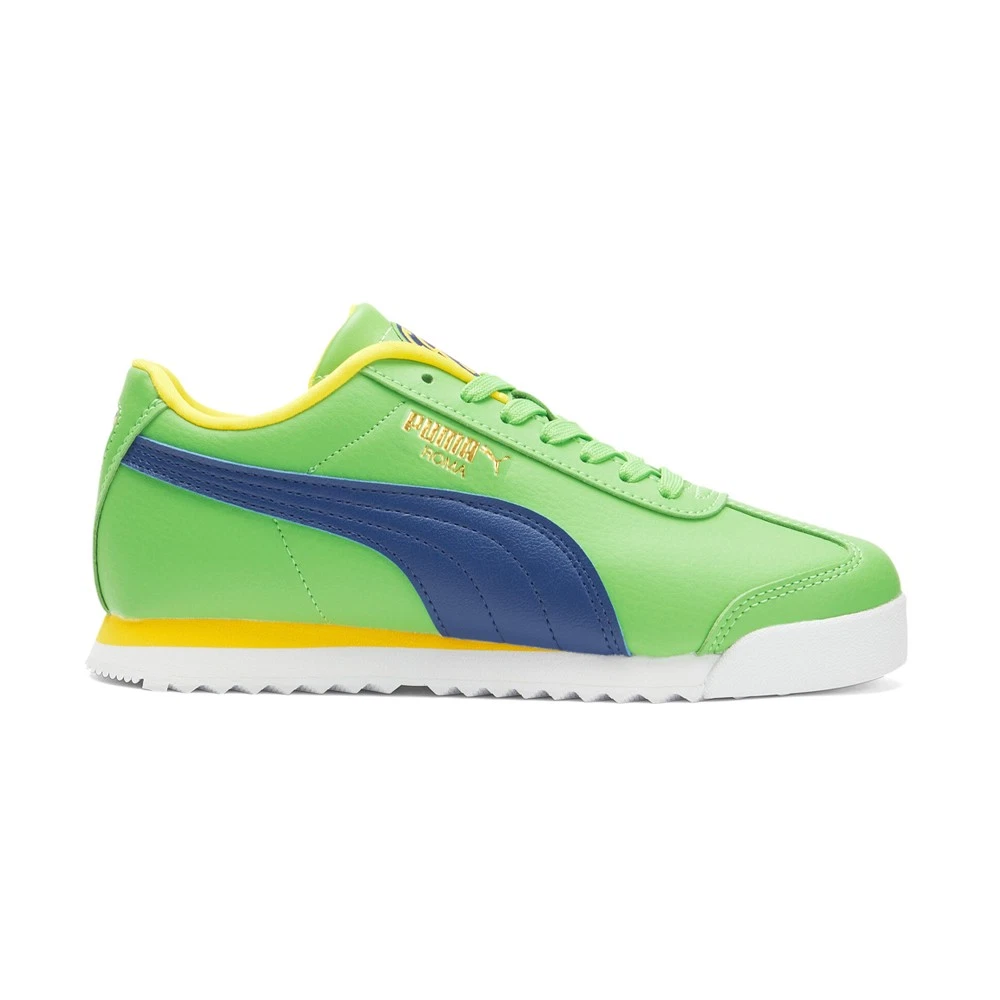 Scarpe casual sneakers Puma Roma Country stringate ragazzo verde 39155003