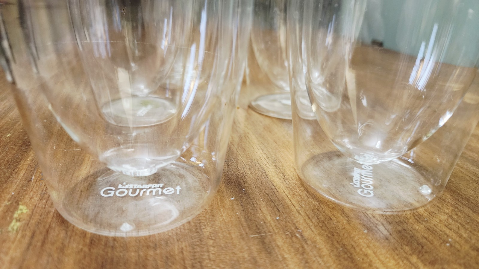 Starfrit gourmet double wall thermo glass 7oz cups lot of 5