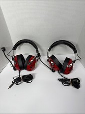 Lot of 2 Thrustmaster T.Racing Scuderia Ferrari Edition Headsets 4 PARTS/REPAIR