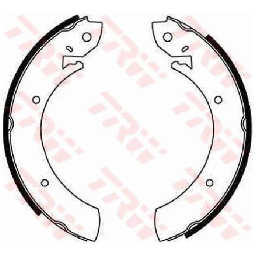 2X Bremsbackensatz Hinten FüR Ssangyong Rexton GAB 2.7 04 Bis 26 TRW MWB NE-image