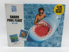 High Five Shark Pool Float 52"x31" For Kids Ages 8
