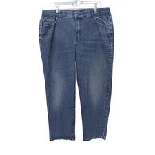 Catherines RightFit Jeans Womens 18WP Petite Blue Denim Stretch Classic Pockets