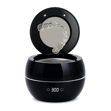 Ultrasonic Retainer Cleaner Machine Denture Cleaning Pod Portable Night Guard 