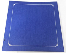 Creative Memories 12x12 Album Navy Blue Silver Foil with Pages Scrapbook 