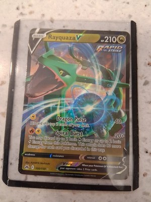Rayquaza V RR 100/159 Crown Zenith Pokemon 2023