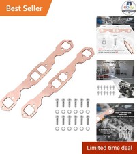 Copper Header Collector Gasket Sbc Exhaust Header Bolt Kit 38-16-1 Copper Header Collector Gasket Sbc Exhaust Header Bolt Kit 38-16-1