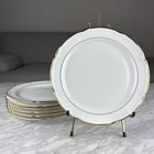 Set Of 8 Veritable porcelaine limoges france Royal Pate C.G Salad Dessert Plates