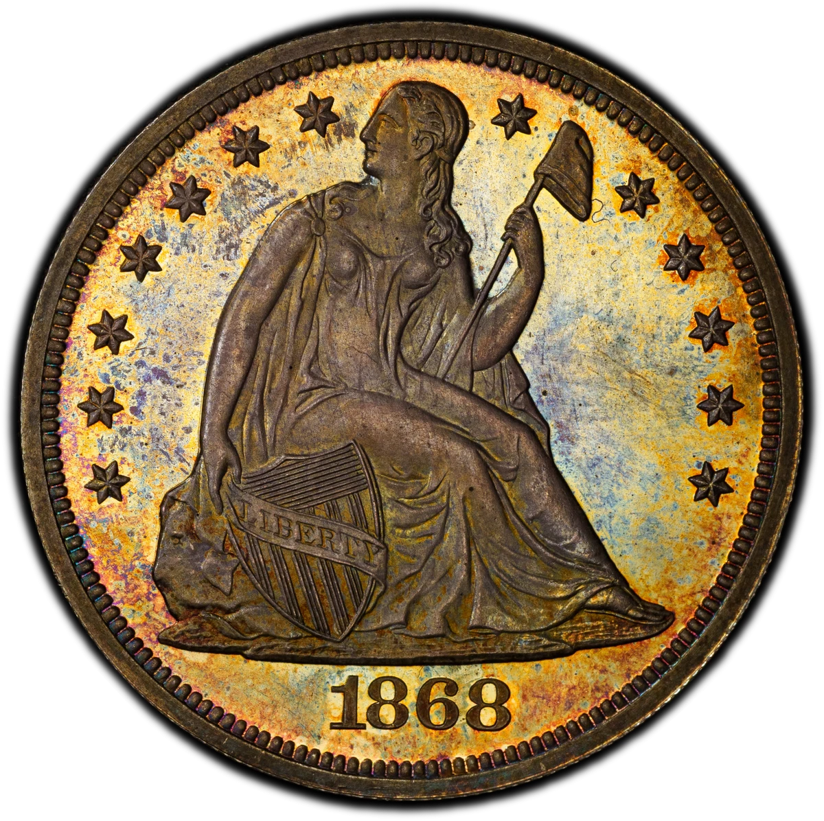 1868 Year Seated Liberty US Dollars (1840-1873) for sale | eBay