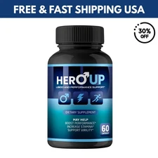 Hero Up Men Enhancement Pills, HeroUp Male Health Support Capsules US