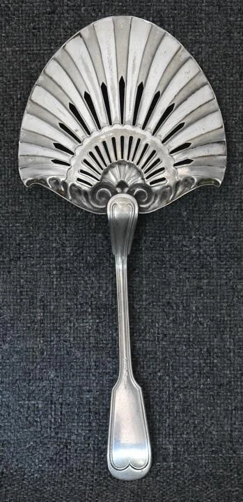 HERMOSO SERVIDOR DE POSTRES TARTA PASTELERA CHAPADO EN PLATA WMF CON SELLO DE AVESTRUZ ALEMÁN Foto 4 de 4