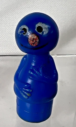 Vintage Fisher Price Little People Sesame Street Grover Figure Muppets 70's READ