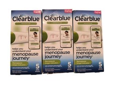3 Clearblue Menopause Stage Indicator, Easy Testing 25 Ct each 15 total 2/28/26