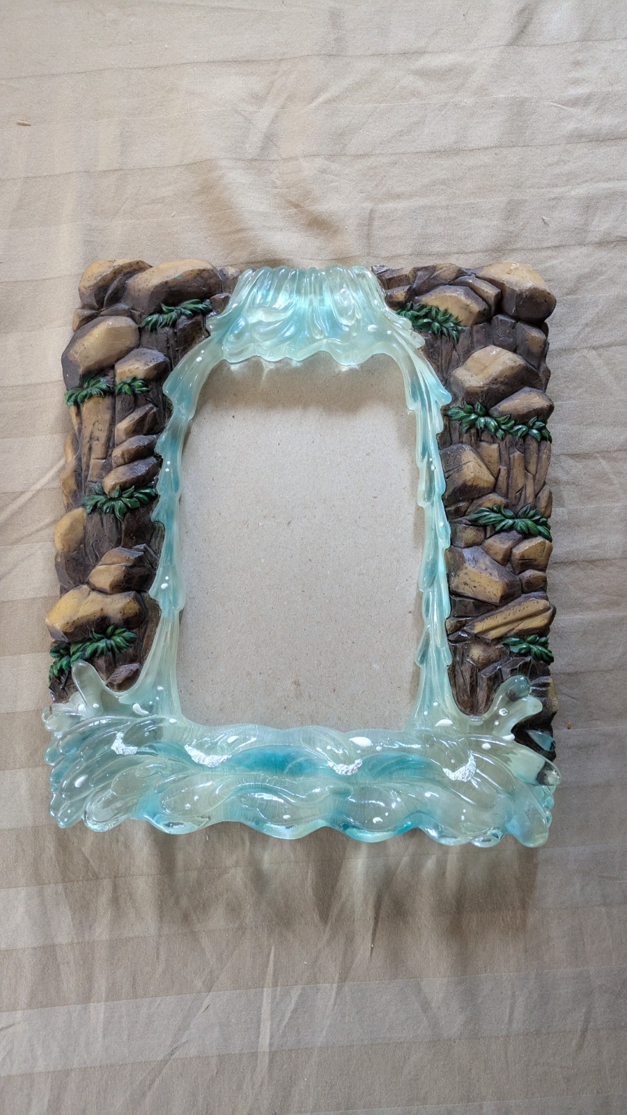 Disney World Splash Mountain Picture Frame Molded 3D Waterfall Magic Kingdom