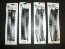 16 pcs Track Lot NOS Bachamnn HO Scale 44112 9” Straight, 44102 18” Radius