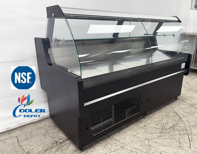 NEW 72'' Butcher Deli Meat Seafood Refrigerator Display Fridge Service Case NSF