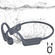Swimming Headphones-Bone Conduction Headphones, IP68 Waterproof Open Earphone...