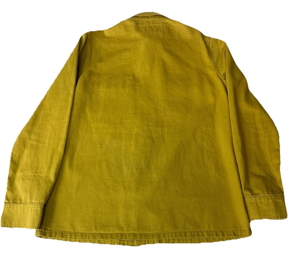 Sobrecamisa DEUS EX MACHINA para hombre grande dorada amarilla 100 % algodón Young Jerks Foto 2 de 4