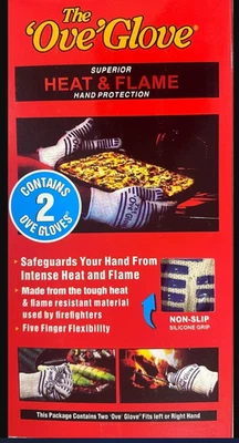 Ove Glove 2 Pack Oven Mitts | Superior Hand Protection | Anti-Slip Glove