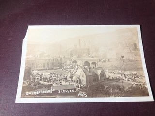 SOWERBY BRIDGE jubilee 1906 vintage real photo postcard
