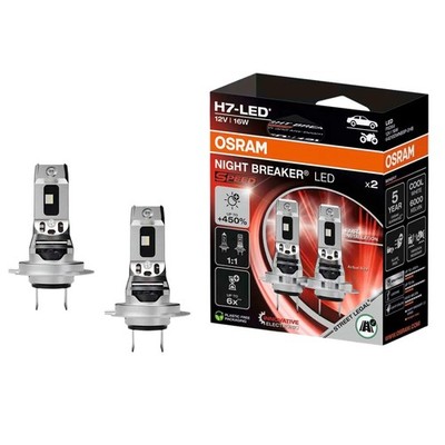 OSRAM NIGHT BREAKER Set H7 LED SPEED 450% für Dacia Duster Logan Sandero