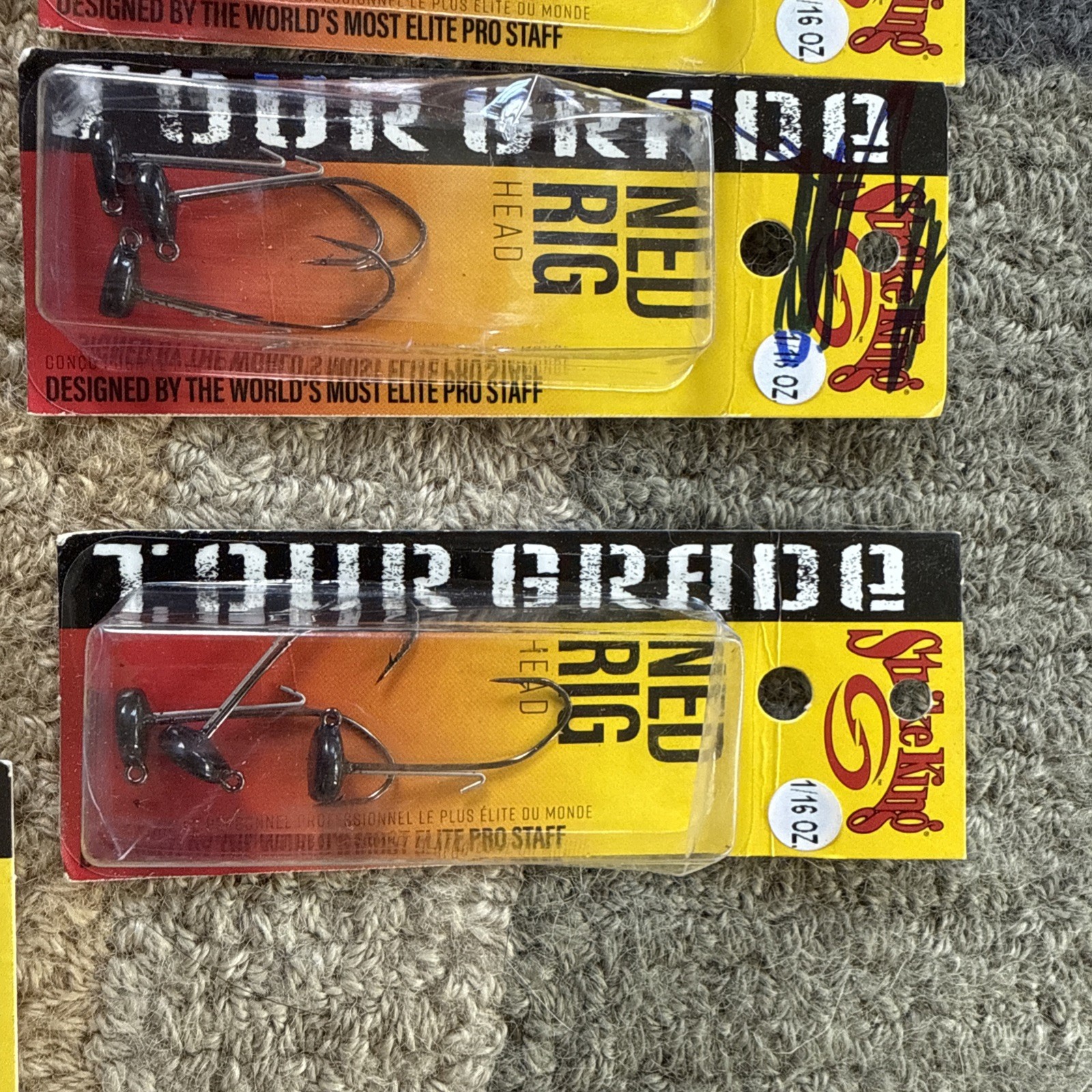 Strike King Tour Grade Ned Rig Jig Head Lot of 11 - 1/16 , 3/16 - Image 2