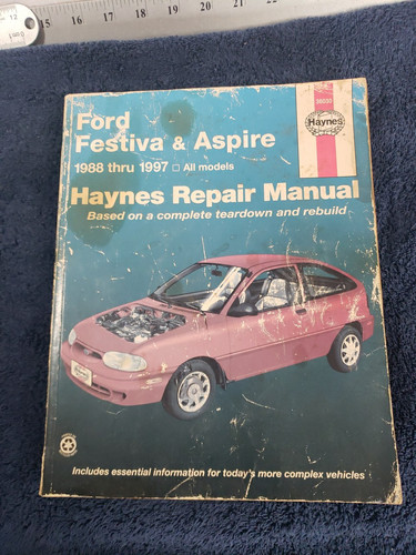 1988 thru 1997 Ford Festiva & Aspire Haynes Repair Manual 36030