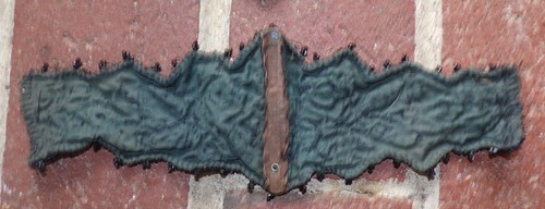 2 pezzi applique vittoriane nere antiche/vintage con perline + 68 perline - Foto 17 di 23