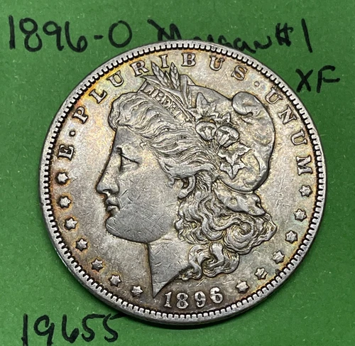 1896 O Morgan Silver Dollar $1 Xf Extra Fine 90% Silver