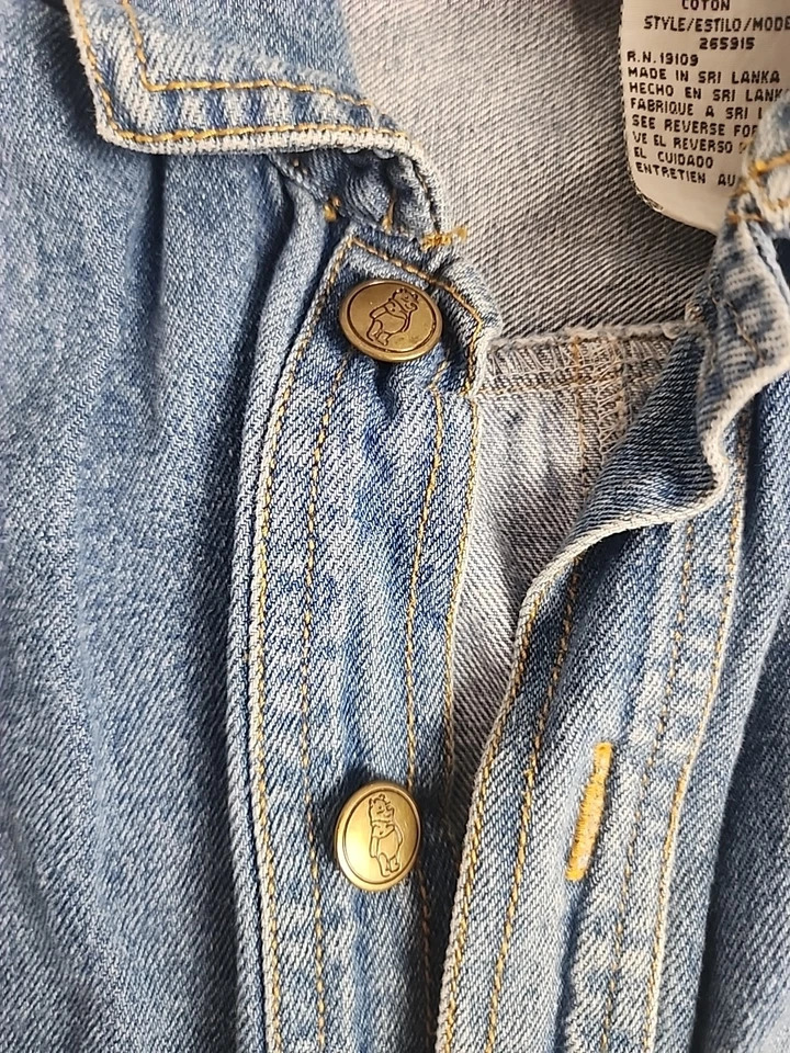 Chaqueta Denim Vintage Disney Winnie the Pooh 4T Bordada Pooh Usada en Excelente Condición Prioridad Foto 3 de 4