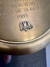 Vintage McDonald Bulova Desk Mantel Clock Horloge WORKS