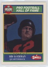 1990 Swell Pro Football Hall of Fame Sid Luckman #27 HOF